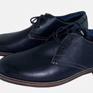 ORIGINAL PENGUIN BLACK WADE LEATHR LACE UP OXFORD SHOES MEN’S US 9